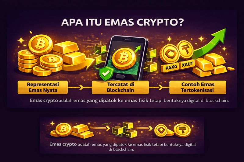 Cara Investasi, Nabung dan Trading Emas Crypto di Pintu untuk Pemula Modal Kecil di HP
