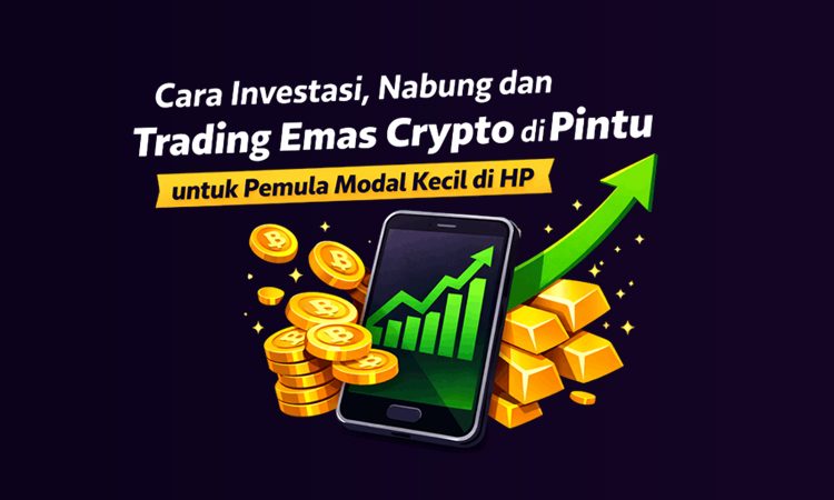 Cara Investasi, Nabung dan Trading Emas Crypto di Pintu untuk Pemula Modal Kecil di HP